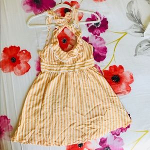 striped halter top summer dress